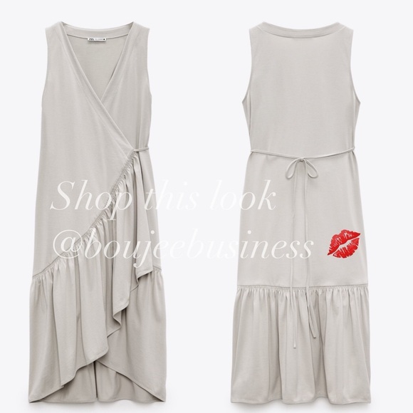 ZARA BNWT Ruffled Wrap 'Dress - Picture 6 of 6